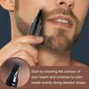 Wild Bristle Lastics Care Brush Four Forks Head Beard Filler Pen Suit Black(Black)-POOWE view 3