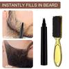 Wild Bristle Lastics Care Brush Four Forks Head Beard Filler Pen Suit Black(Black)-POOWE view 4