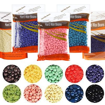 Enricher's Hard Bean Wax for Painless Hair Removal (Pack of 2 x 100gm) (Assorted Color)