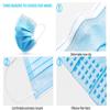 7Shield Face Mask | Disposable Safety Masks for Women & Men | ISO CE GMP SITRA Certified Soft Fabric Spandex Earloop strings, Comfortable & Blue Face Mask Box Pack of 400 Pcs Color- Grey view 3