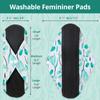 7pcs Set 1 pc Mini Wet Bag +6pcs Absorbent Reusable Sanitary Pads/Washable Bamboo Cloth Menstrual Pads(Summer,S) view 2