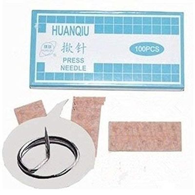 Ella Health & Beauty Acupressure 100pcs Ear Press Needle Acupuncture Massage Auricular