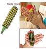 ACi Acupressure Karela Ball Hand Roll Wooden Combo Pack Massager with Acupressure Reflexology Chart - (1Ball+1Karela+1Chart) view 2