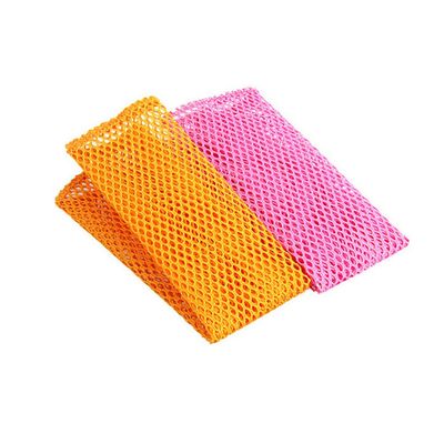 hemoton Dish Washing Net Cloths- 100% Odor Free/ Quick Dry- No More Sponges with Smell- Perfect Scrubber for Washing Dishes- 30x29cm- 4PCS- Yellow& Pink