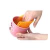 hemoton Dish Washing Net Cloths- 100% Odor Free/ Quick Dry- No More Sponges with Smell- Perfect Scrubber for Washing Dishes- 30x29cm- 4PCS- Yellow& Pink view 2