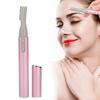 Dioche Electric Eyebrow Trimmer, Eyebrow Epilator, Eyebrow Precision Trimmer, Painless Face Hair Removal Tool, USB Hair Removal Shaver for Women, Pink view 1