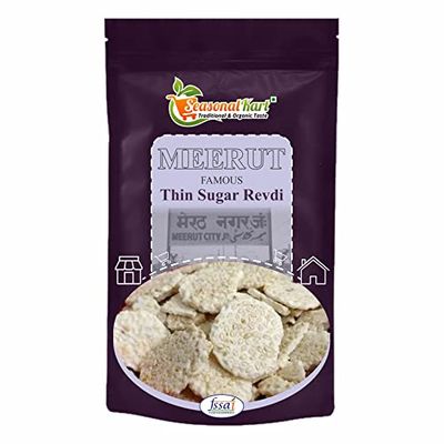 Seasonal Kart Homemade Thin Rewari Meerut Special | Thin Sugar Revdi -200 gms | Rewari Sweet | Rewdi Sweet | Sugar ki Revdi