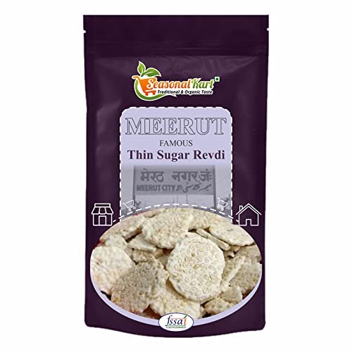 Seasonal Kart Homemade Thin Rewari Meerut Special | Thin Sugar Revdi -200 gms | Rewari Sweet | Rewdi Sweet | Sugar ki Revdi