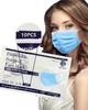 Blue Disposable Face Mask 50 Pcs 3 Ply Mouth Cover Dust Masks for Adults w. Elastic Ear Loop, Blue Mask, Safety Filter Face ShieldComfortable, Breathable, Triple Layer Protection Mask (50 PCS, Blue) view 3