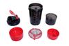 Bhatufit Spider Shaker Bottle with Extra Compartment, 100% Leakproof Protein Shaker Water Bottle 600 ml Sipper for Gym (Red and Black) view 4