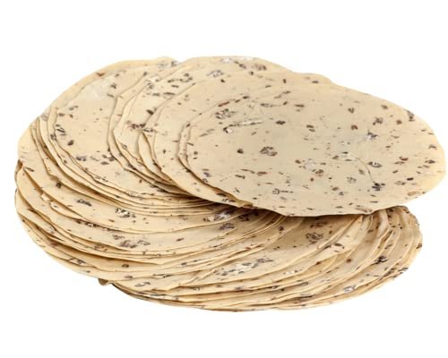 Hungry Harvest Homemade Sindhi Papad 400 gms |Handmade Medium Spicy Moong Dal ke Papad