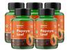 Genius Herbs Papaya Leaf Tablets 1000 mg Per Serving | Carica Papaya Leaf Tablets 500 mg 180 no.s| Boosts Immunity | Natural Detox | 45 Days Supply (Pack of 5) view 1
