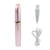 Eyebrow Hair Remover, USB Rechargeable Painless Precision Portable Electric Eyebrow Trimmer Pen, Safe Eyebrow Shaver Razor Tool(Rose Gold) view 1