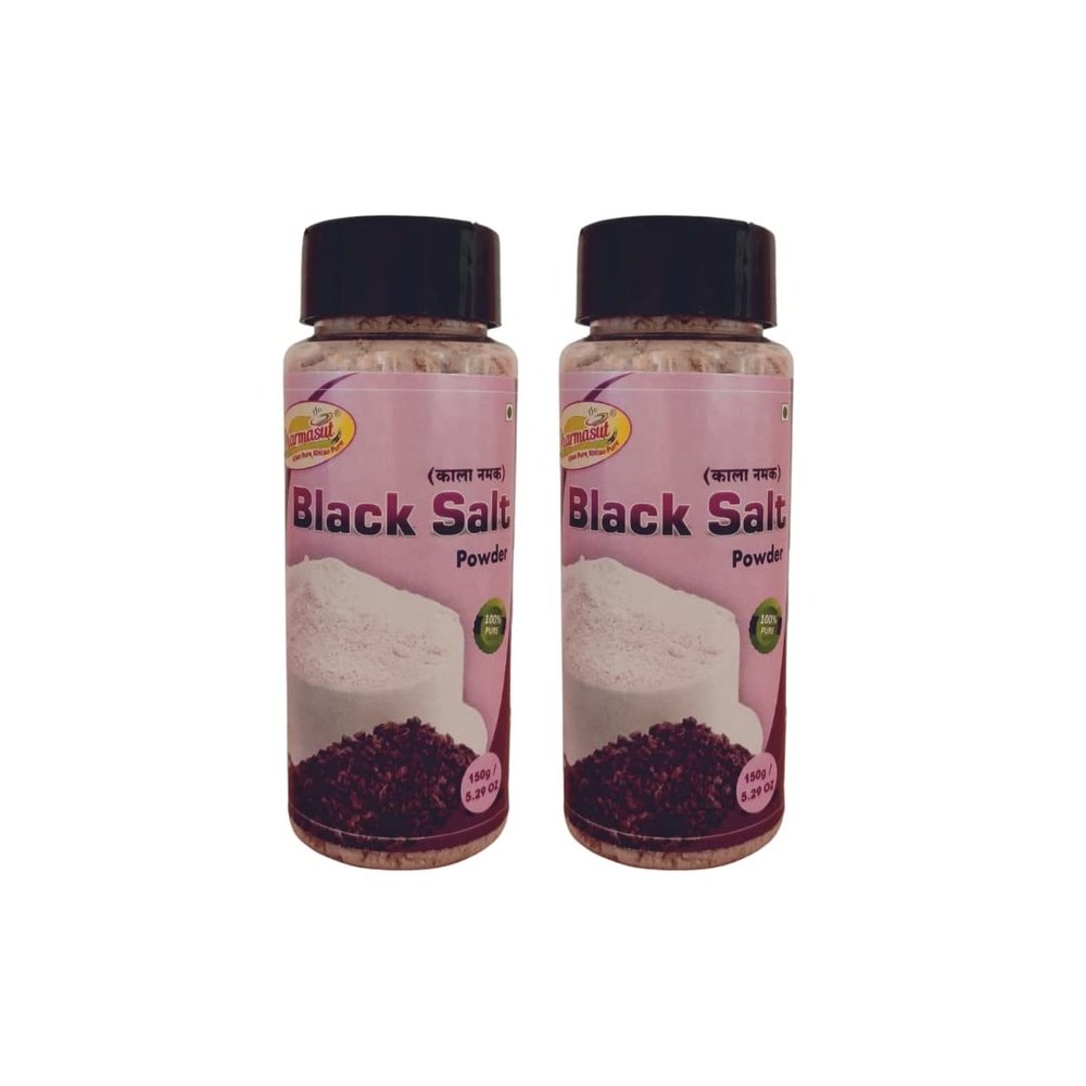 Kala Namak | Black Salt | Twin Bottle Packing | 300g (150g*Pack of 2)