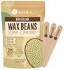 ENORA Brazilian Stripless Wax Beans for Women (200g) | With Wooden Spatula | Natural | For Face, Chin, Hairline, Bikini Area & Full Body Hair Removal (200 Gram, White Chocolate) view 1