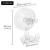 Linkidea 3 Packs Razor Holder for Shower, Wall Mounted Suction Cup Shaver Hanger Hooks for Bathroom, Compatible with Gillette Venus Platinum, Fusion 5 Proshield & Proglide, Mach 3 Classic view 4