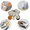 SAARA Aluminium Silver foil Pouches 8x10 Inches of Foil Bags (500 Pieces) Packet for Tea Coffee Food Packing (Pack of 5 X 100 Pieces) view 2