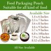 SAARA Aluminium Silver foil Pouches 6x8 Inches of Foil Bags (200 Pieces) Packet for Tea Coffee Food Packing (Pack of 2 X 100 Pieces) view 4