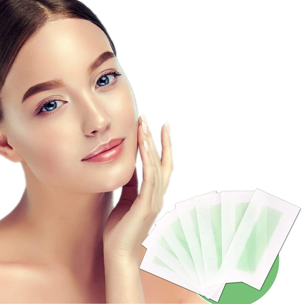 Nyamah Sales Facial Wax Strips Hair Removal Wax Strips for Face Upper Lip Chin for Women Salon and Home Use Multicolor Pack of 10