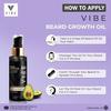 VIBE Natural Beard Growth Oil for Men & Boys with Natural Fenugreek, Avocado, Mandarin oil for Beard Care Only, Beard Oil for Patchy Beard Issues, Beard Oil For Hair Growth(50ml) view 4
