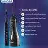 ORACURA Daily Pro Combo OC200 Smart PLUS Water Flosser Black & SB300 Sonic Smart Electric Rechargeable Toothbrush Black view 2