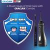 ORACURA Daily Pro Combo OC200 Smart PLUS Water Flosser Black & SB300 Sonic Smart Electric Rechargeable Toothbrush Black view 3