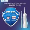 ORACURA Daily Care Combo OC200 Smart PLUS Water FlosserWhite & SB200 Sonic Lite Electric Rechargeable Toothbrush Blue view 3