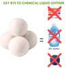 Wool Dryer Balls Organic 6 Pack XL,Handmade Dryer Balls,100% New Zealand Wool Natural Fabric Softener,Reusable 1000 Loads,Shorten Drying Time & Reduces Wrinkles view 3