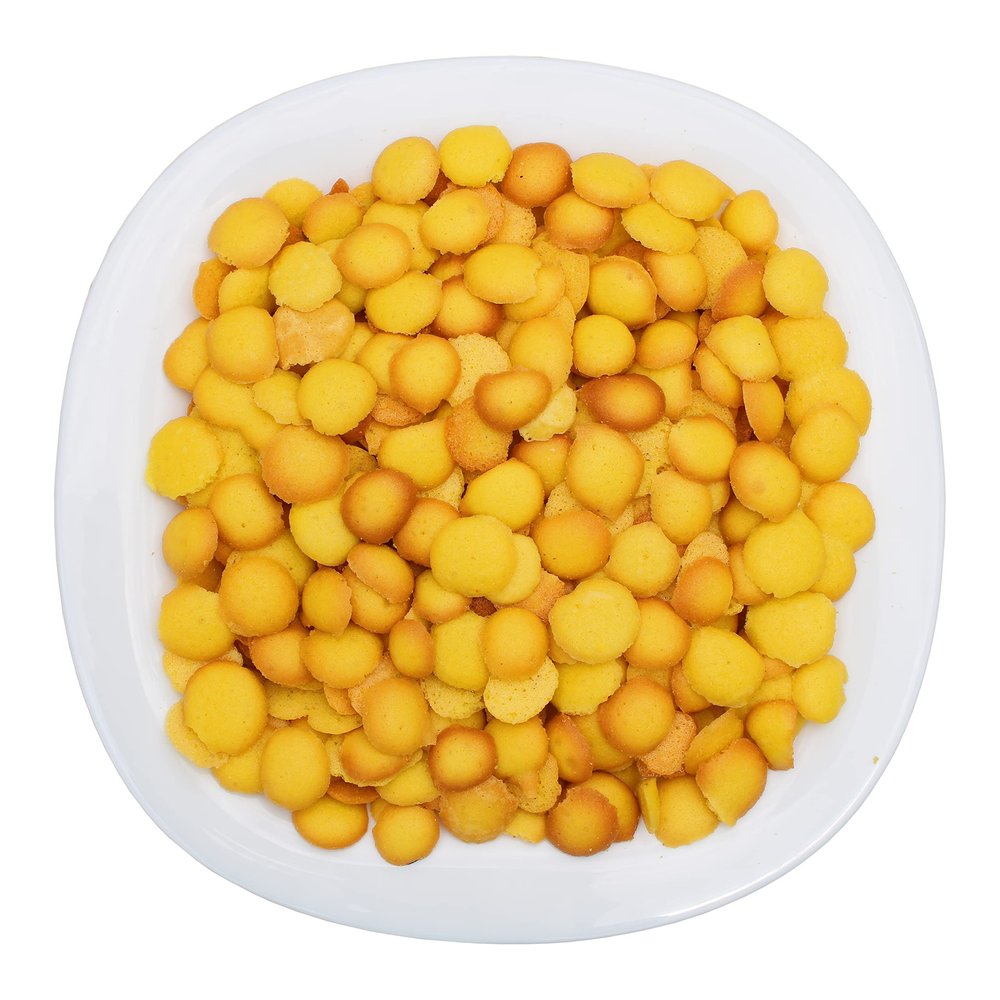 We Care Eco Products | Egg Drop Biscuits Mutta Biscuits Bean Biscuits Coin Biscuit Button Biscuit Egg Biscuit Baby Biscuit | (700gm)