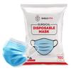 Shield Xtra 3 Ply -Surgical Face Mask Pouch with built in Nose Pin,Certified by BFE>99% and PFE > 95%, SITRA, DRDO, ISO and CE (Pack of 400, Blue) view 1
