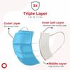 Shield Xtra 3 Ply -Surgical Face Mask Pouch with built in Nose Pin,Certified by BFE>99% and PFE > 95%, SITRA, DRDO, ISO and CE (Pack of 400, Blue) view 3