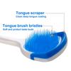 Tongue Brush, Tongue Scraper, Tongue Cleaner Helps Fight Bad Breath, 3 Tongue Scrapers, 3 Pack (Black & Blue & Green) view 2