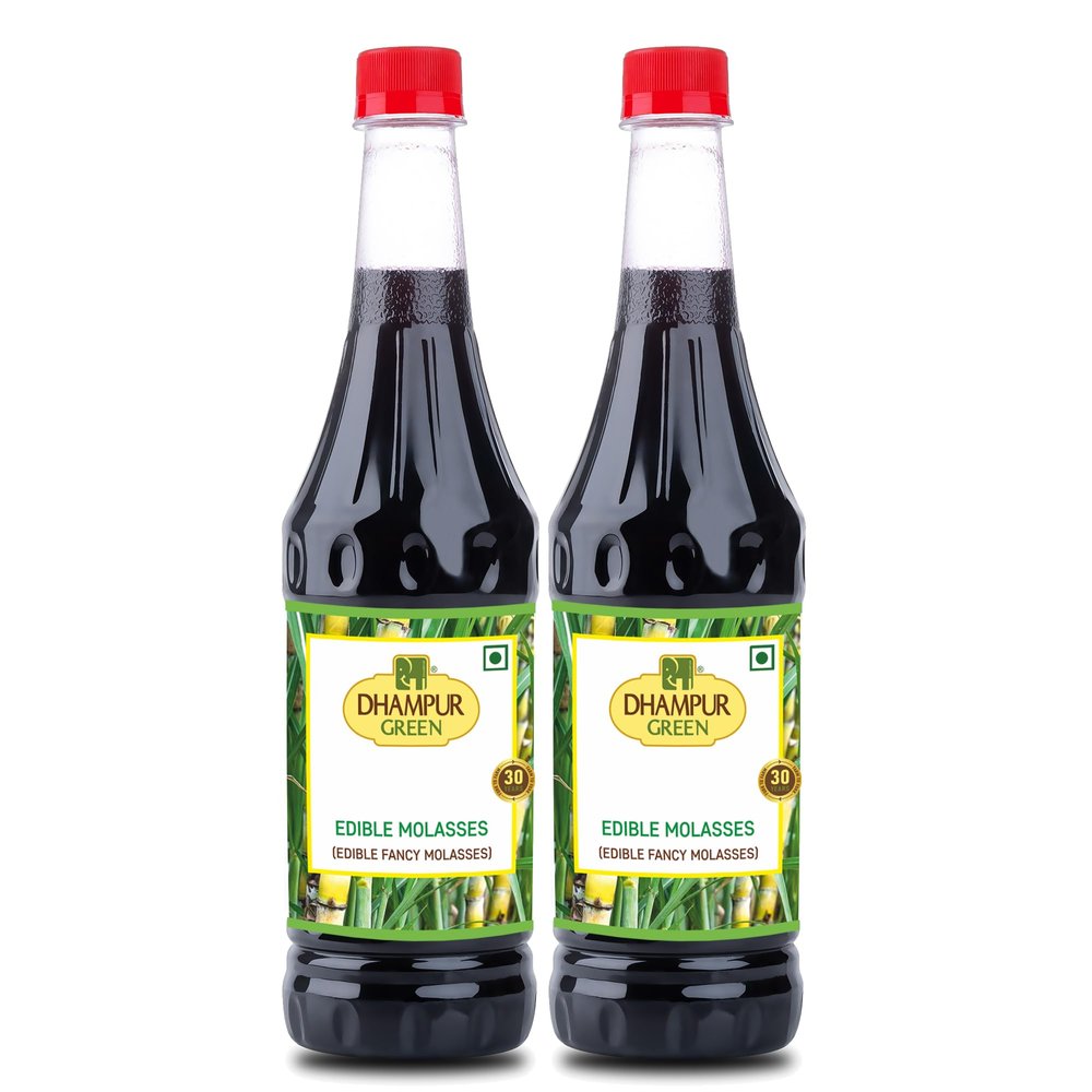 Dhampure Speciality Sugarcane Molasses, 1600Ml (800Ml X2) | Molasses For Baking | | Baking Syrup For Cookies, Cakes, Muffins, Pastries, Toppings | Mineral Rich