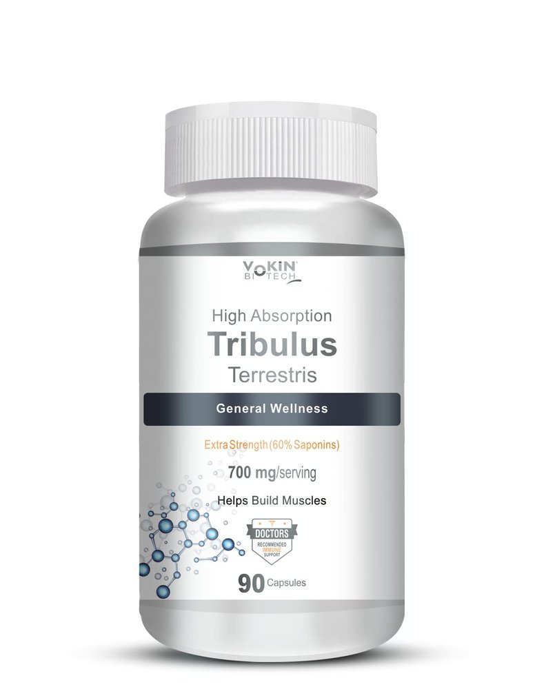 Vokin Biotech Tribulus Terrestris 700mg Energy, Performance & Stamina 90 Veg Capsules