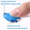 Tongue Brush, Tongue Scraper, Tongue Cleaner Helps Fight Bad Breath, 3 Tongue Scrapers, 3 Pack (Blue & Orange & Red) view 2