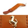 Double- layer Leather Razor Strop Shaving Sharpener Strap Barber Straight Razor Sharpening Belt ( Brown ) for Women view 4