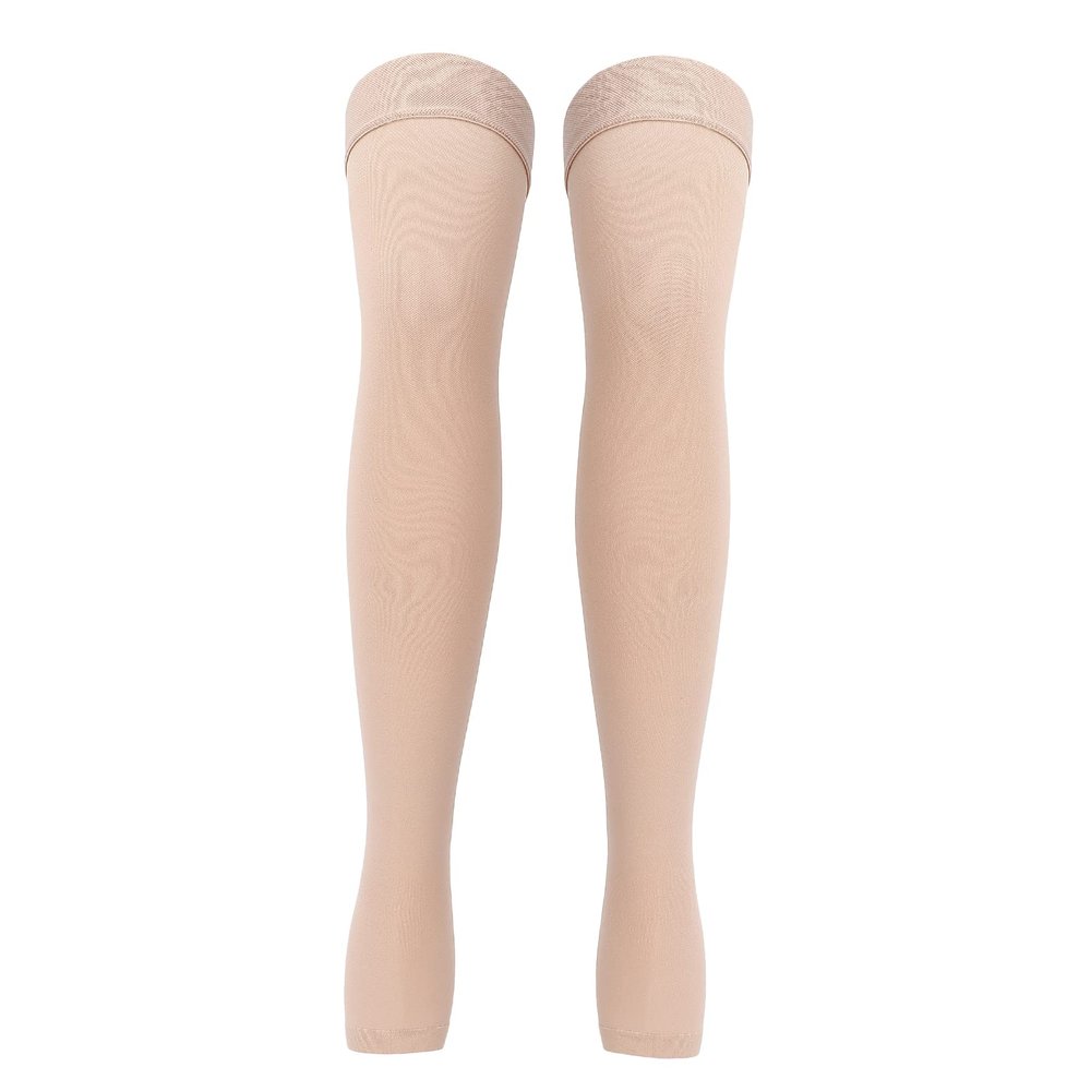Compression Stockings, Breathable Antiskid Silicone OpenToed High Compression Stocks Soft Skinfriendly for Daily Use(S)