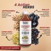 Ambic Wellness Ayurvedic Ashwagandha Leaf Juice - 750ml to Boosts Energy & Immunity, Natural Blend of Ashwagandha Shilajit Musli & Konch Beej Provides Strength & Stamina, view 3