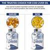 Naturyz Imported Icelandic COD Liver Oil Capsules with Natural Omega 3 (EPA & DHA), Rich in Vitamin D & A, Mercury Free, Immunity, Skin, Eye, Muscle & Joint Health Softgels, 100 Count, Pack of 1 view 3