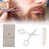 Mustache Scissors, Stainless Steel Facial Hair Grooming Kit for Facial Hair for All Body view 2