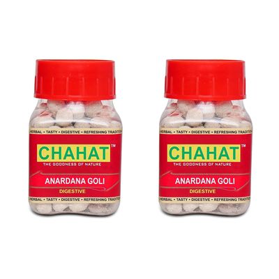 CHAHAT Anardana Goli Mukhwas, (Digestive Anardana Pachak Mouth Freshener) 120gm (pack of 3)