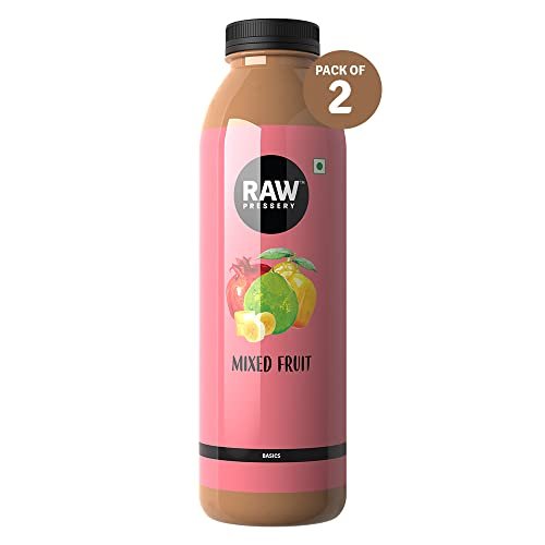 Raw Pressery Mixed Fruit Juice (2 x 1000ml) High Vitamin C & Dietary Fiber, Natural Energizer & Immunity Booster, Healthy Juice, No Added Sugar