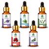 Havintha Natural Essential Oils - Lavender oil, Tea Tree oil, Rose oil, Jasmine oil, Rosemary oil (Pack of 5) view 1