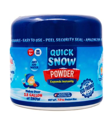 ECO GREEN SUPER ABSORBENT Quick Snow Powder: Instant Snow - Pocket Size 7.0 Oz