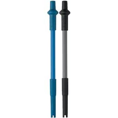 BlenderBottle Stay-In-Bottle Reusable Silicone Straws for BlenderBottle Shaker Bottles, Black and Blue (2 Pack)