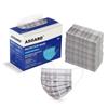 ASGARD Nonwoven Fabric Disposable Surgical Mask 3Ply for Unisex (Grey Check, Pack of 100) view 1