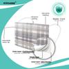 ASGARD Nonwoven Fabric Disposable Surgical Mask 3Ply for Unisex (Grey Check, Pack of 50) view 3