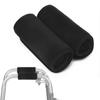 2 Pack Walker Hand Grips Cover, Coldairsoap Walker Cushion Hand Grips For Rolling Wheelchair, Elderly Grippers, Rollator Handle (black) view 1