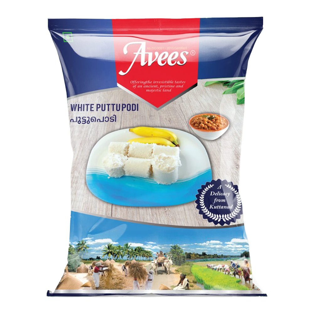Avees White Puttu Podi | Pack of 2 | 2 KG | Export Quality