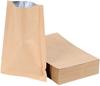 panpack 100 pcs Brown Kraft Paper 3 Side Seal Pouch with Foil Layer Inside 4 x 6 Inches view 1
